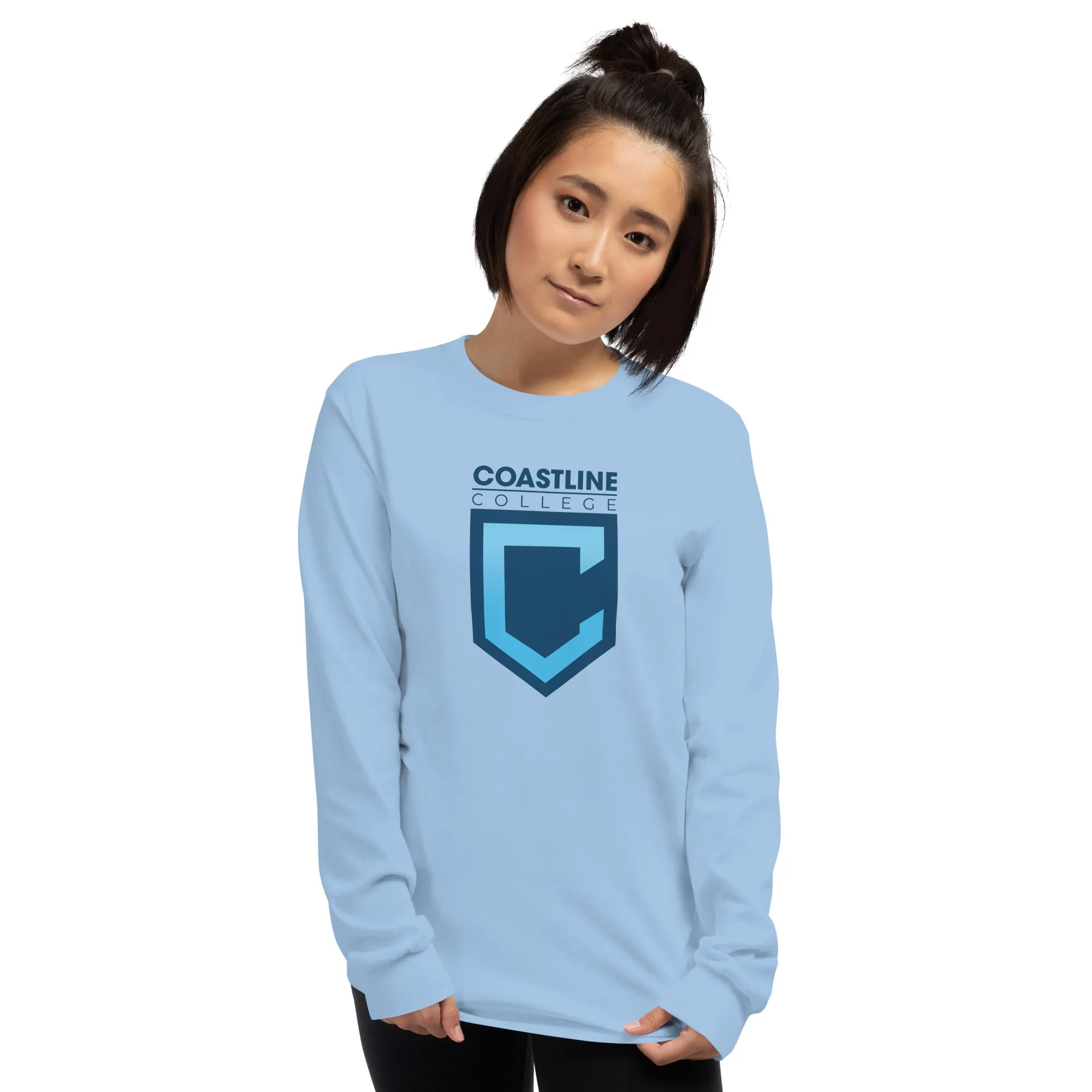 Shield Logo Unisex Long Sleeve Shirt - Light Colors