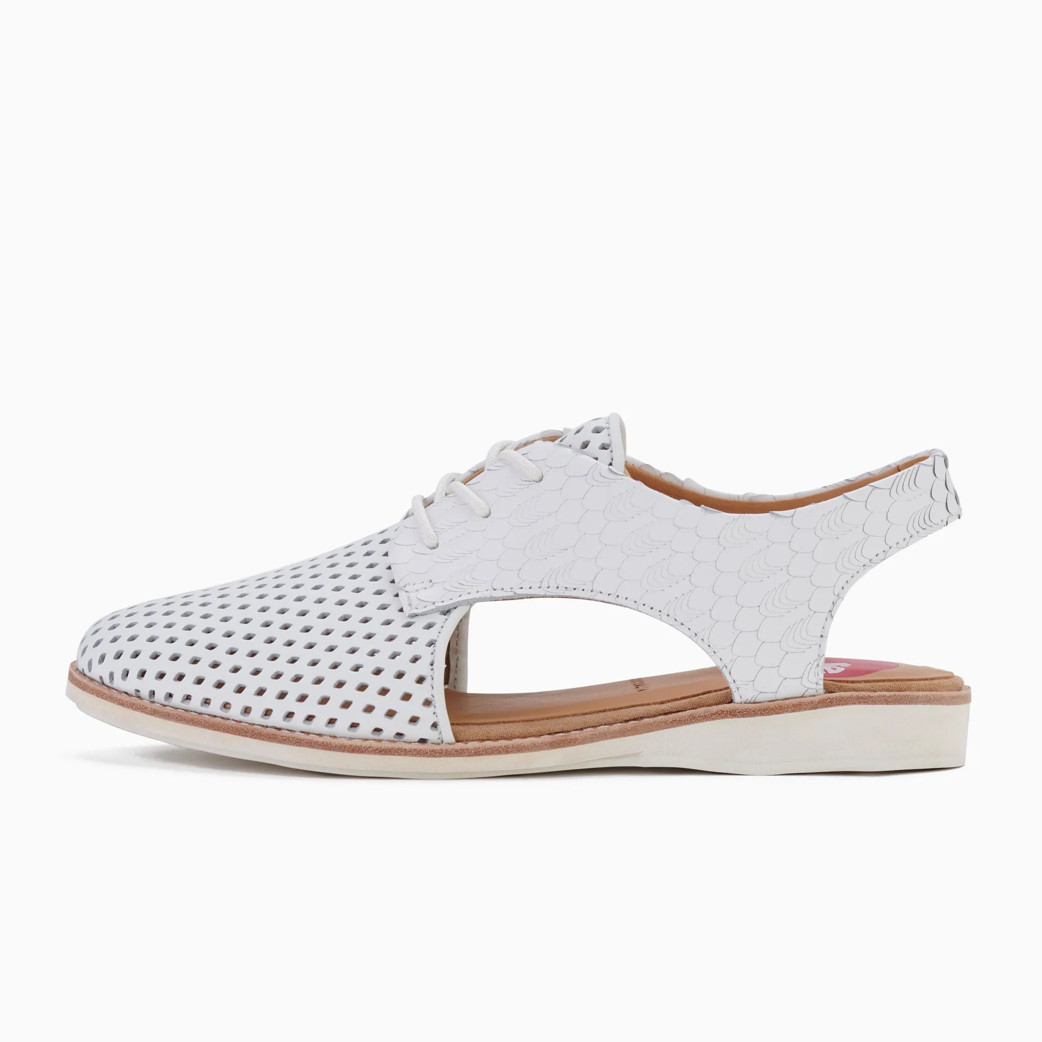 Slingback Punch White /White Geo