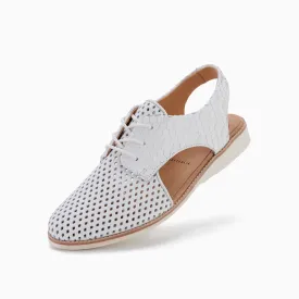 Slingback Punch White /White Geo