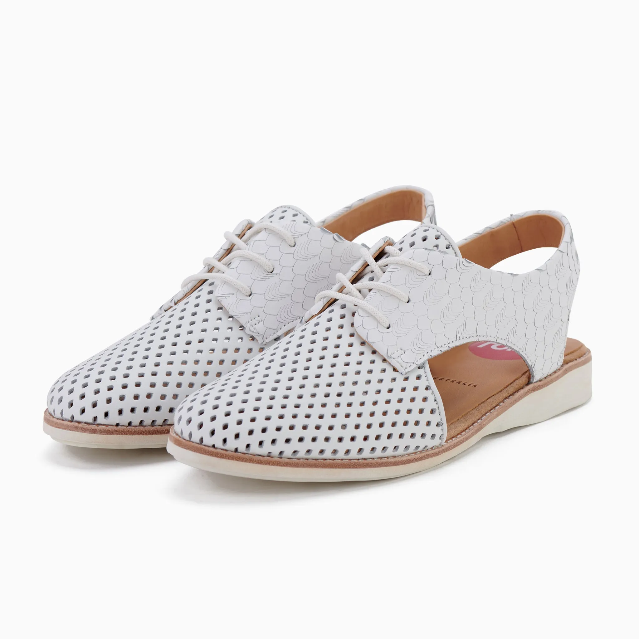 Slingback Punch White /White Geo