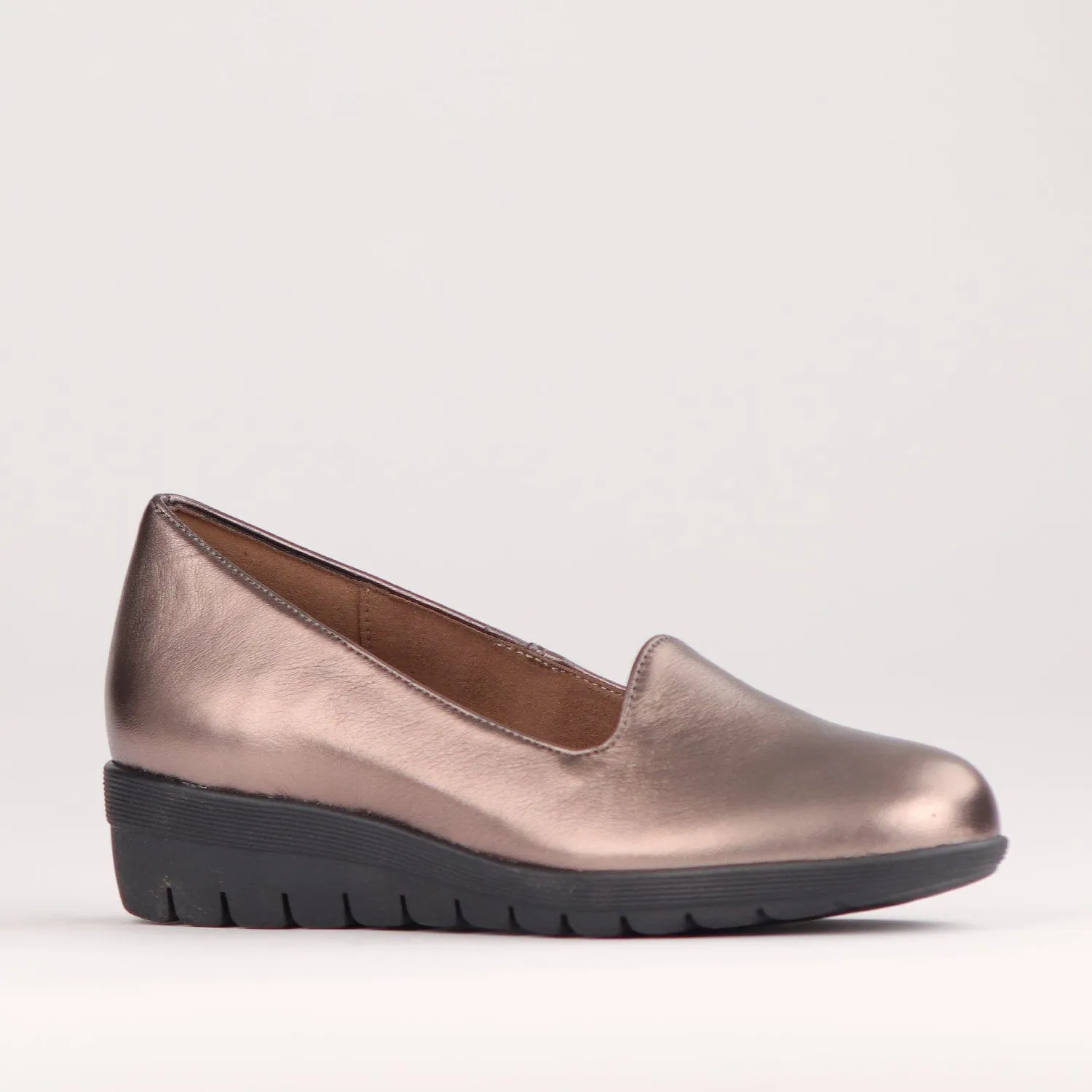 Slipper-cut Loafer in Lead - 12244