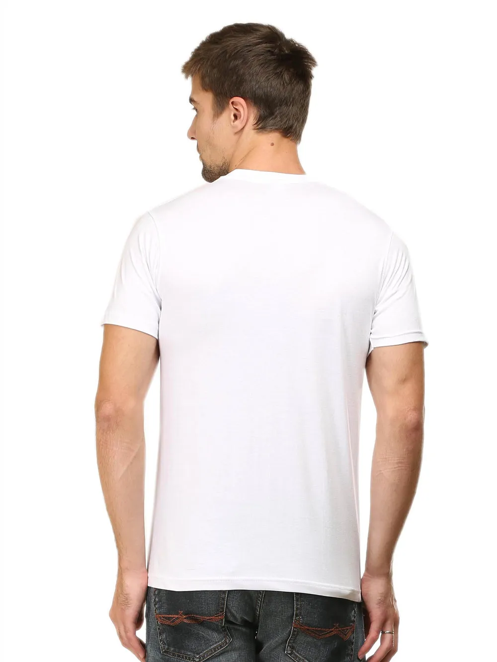 Solids : Premium White Unisex T -shirt