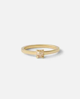 Solitaire Ring / Square Cut Diamond