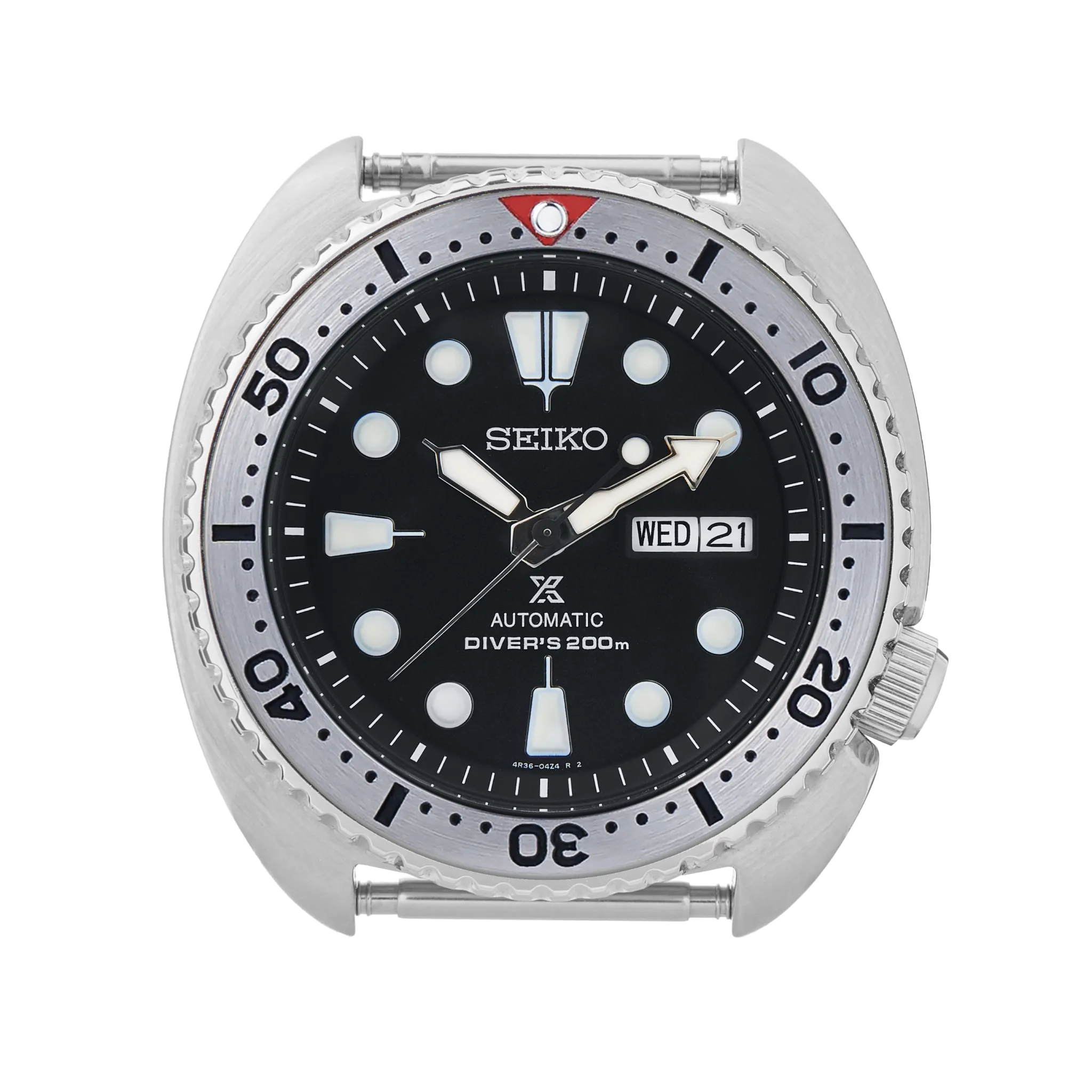 SRP Turtle Steel Bezel Insert: Seiko Style Red