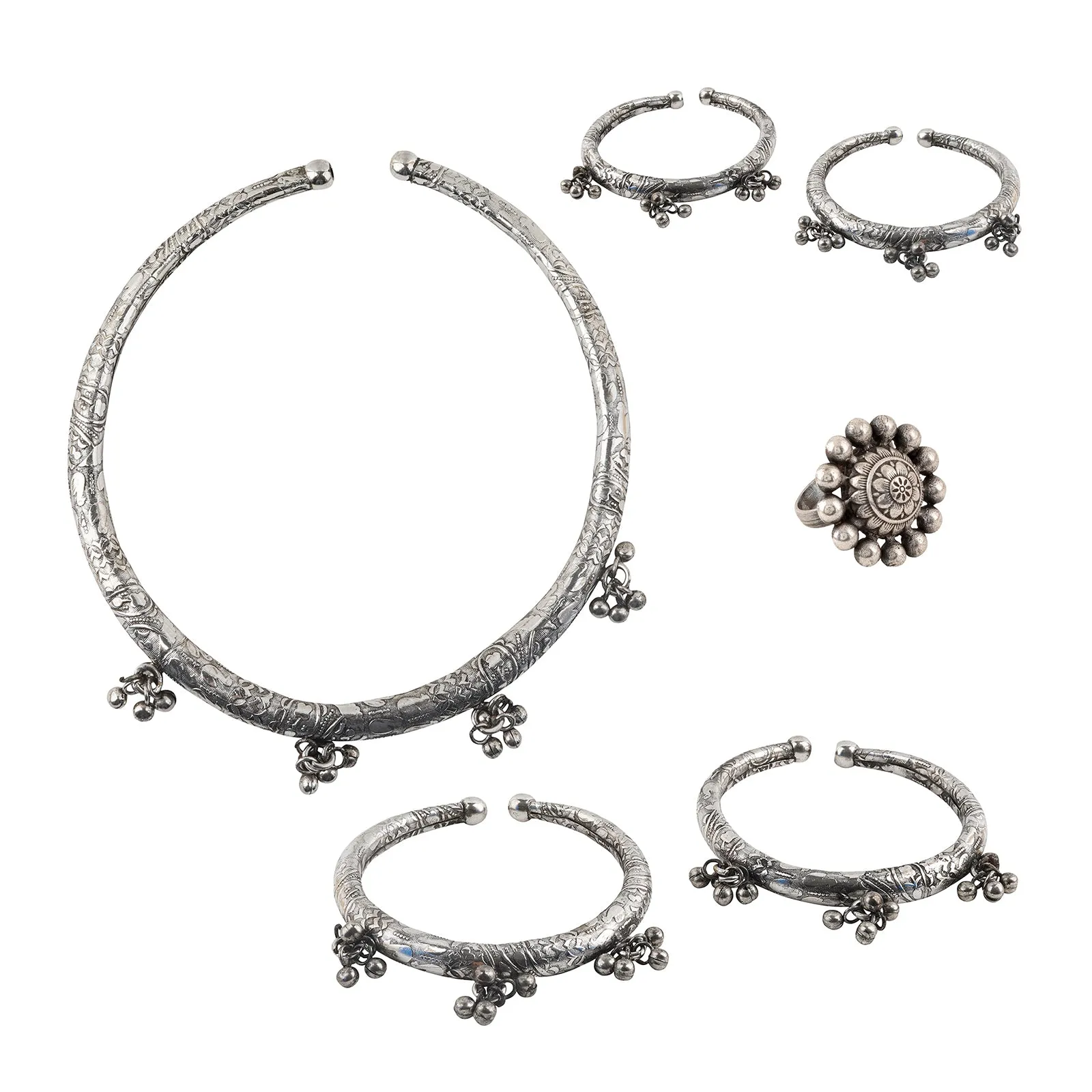 Teejh Gandhara Oxidised Silver Jewellery Gift Set