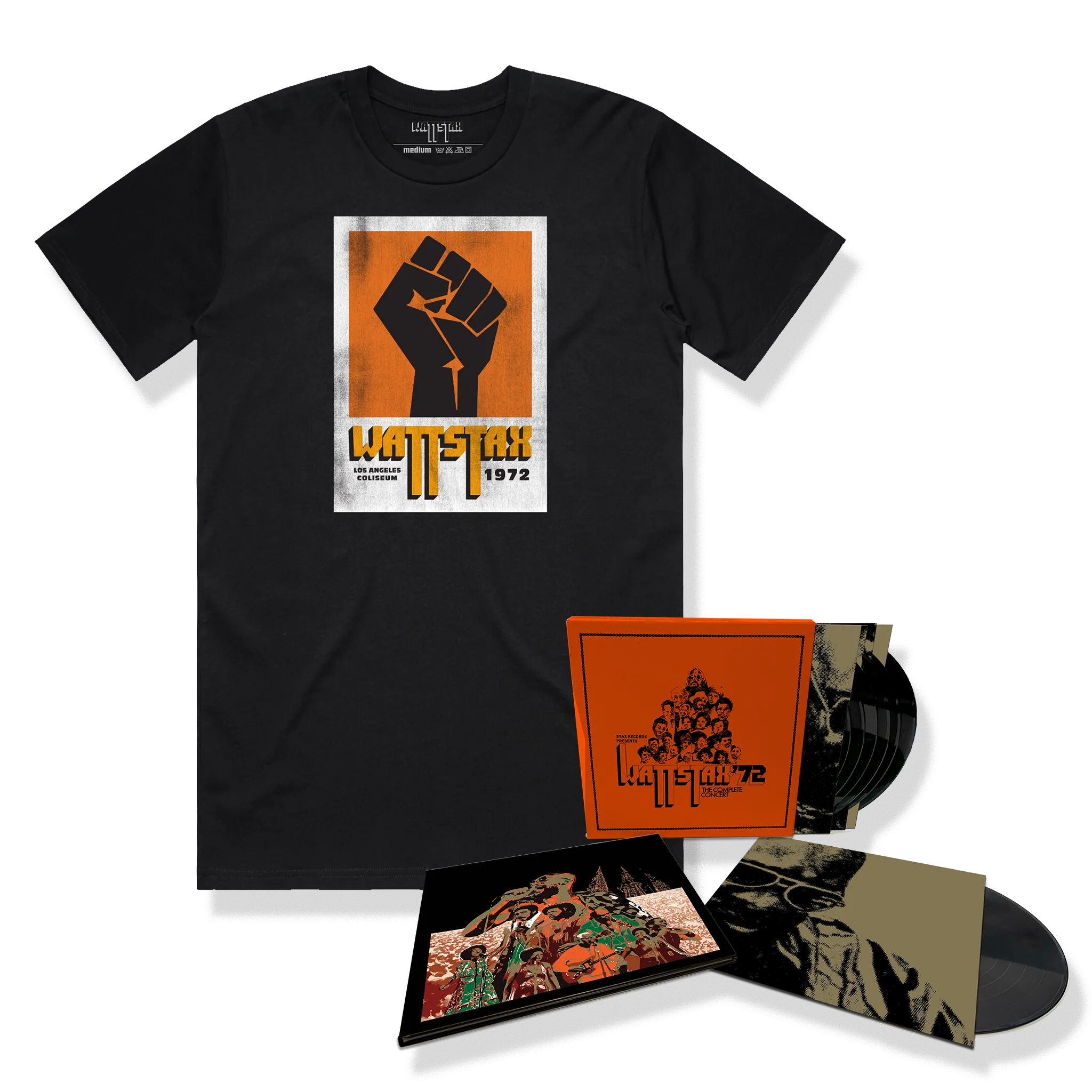 Wattstax: The Complete Concert 10-LP   Wattstax T-Shirt (Black)