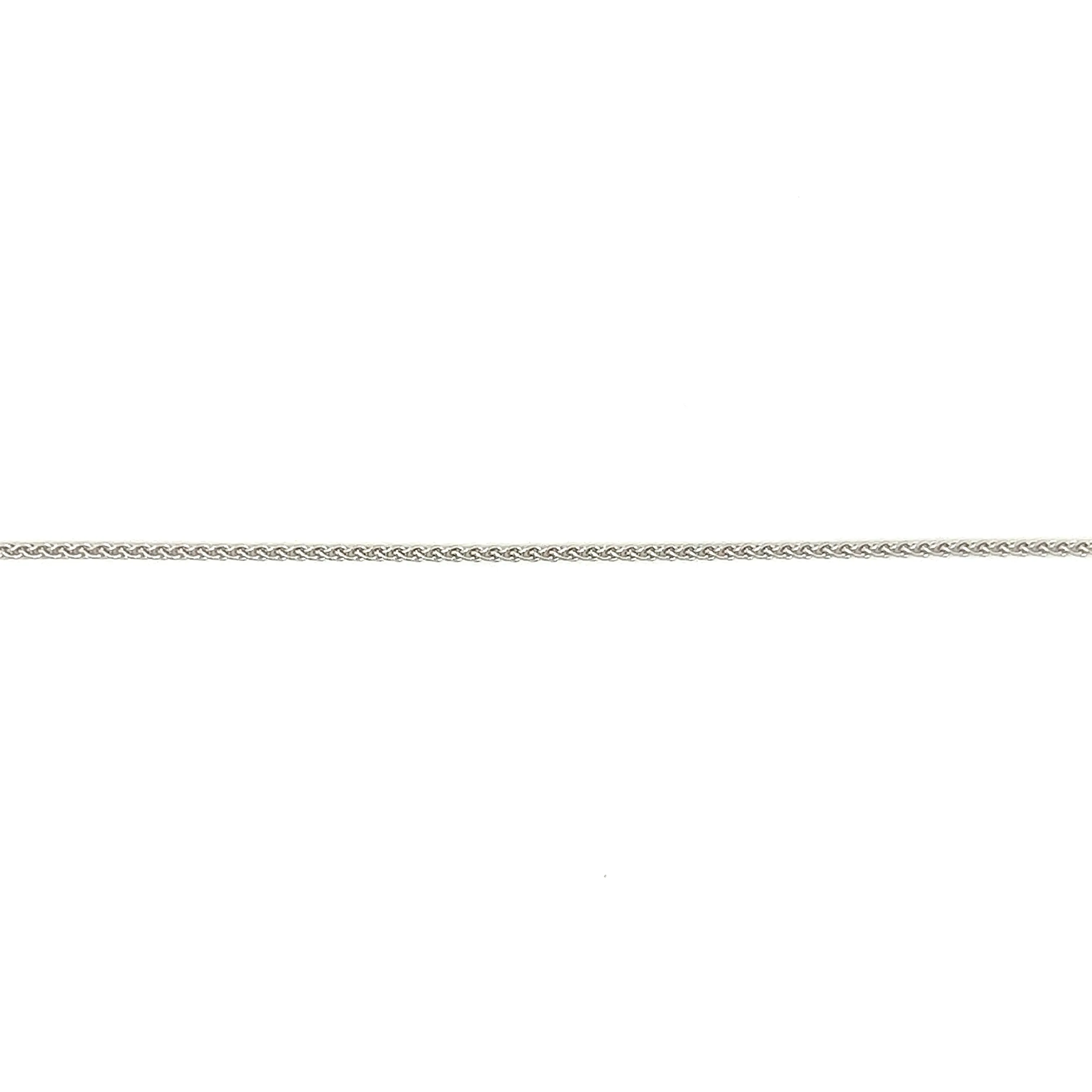 Wheat Chain 1.05mm with 16in Length in 14K White Gold