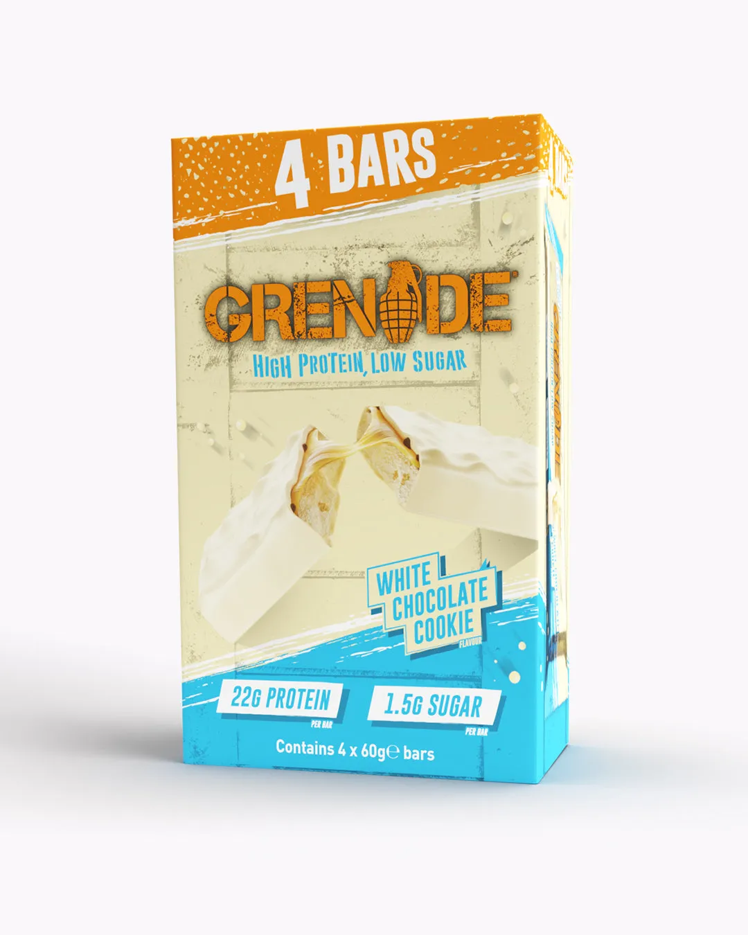 White Chocolate Cookie Protein Bar - 4 Pack