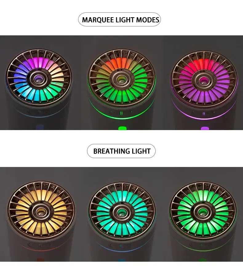 Wireless Car Humidifier With RGB Lighting